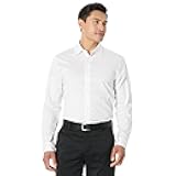 Men's Regular Fit Long Sleeve Wrinkle Resistant Stretch Dress Shirt