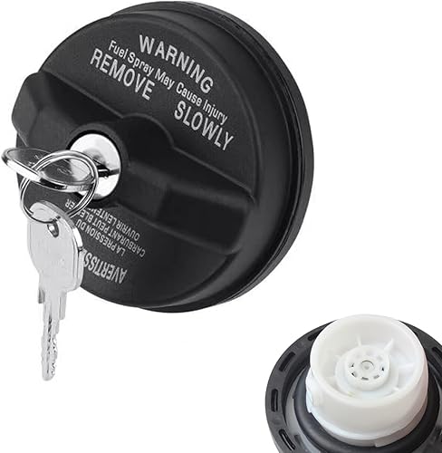 gunhunt 1 tapa para tanque de combustible para automóvil, tapa de gas con bloqueo de plástico ABS, cubierta de sellado con llaves, repuesto de la