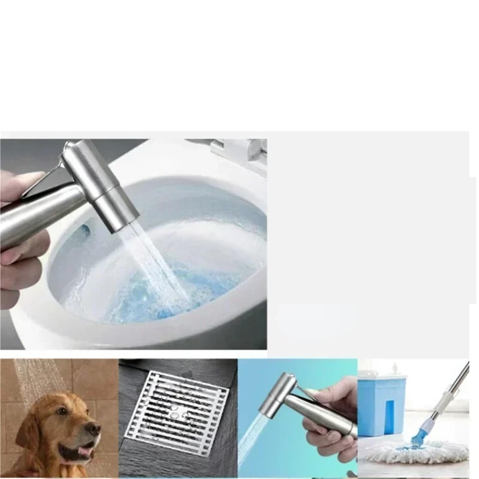 Pulverizador Bidet Mano Rociador de bidé mano acero inoxidable 304
