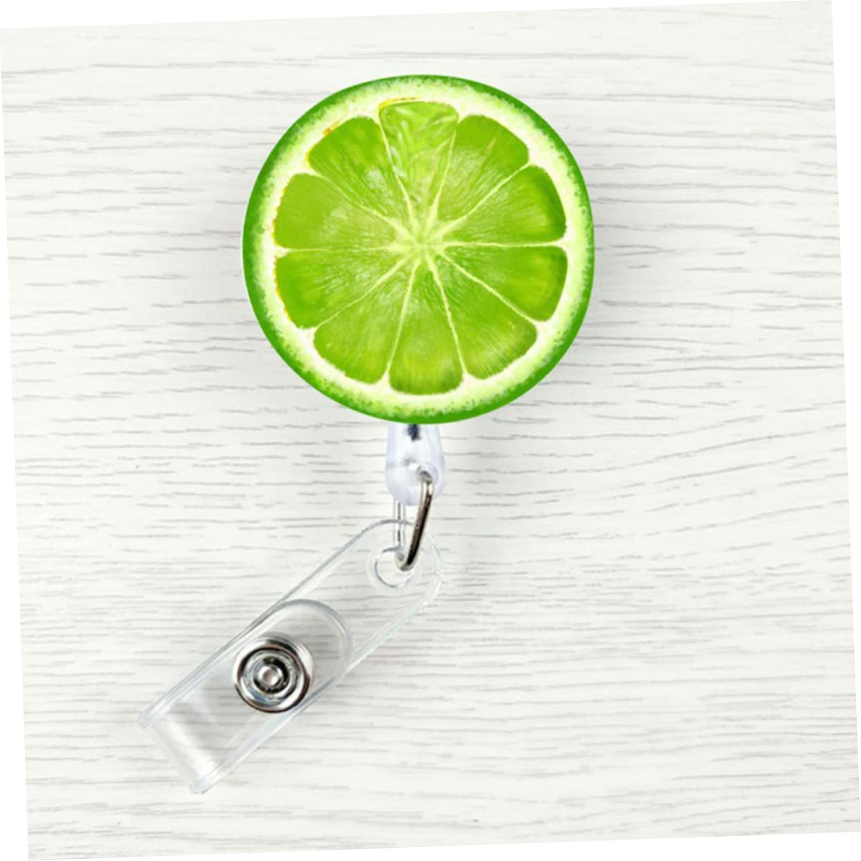 Lurrose 24pezzi Portabadge Retrattile Clip Girevole Holder Per Badge e Facile Per Uffici Scuole e