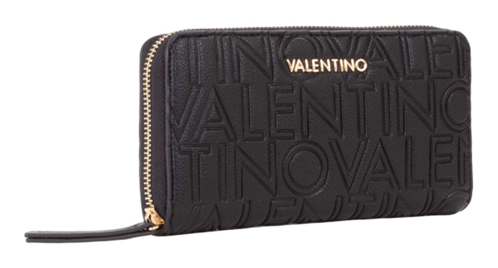 Valentino portafoglio Pansy Zip Around Wallet Nero