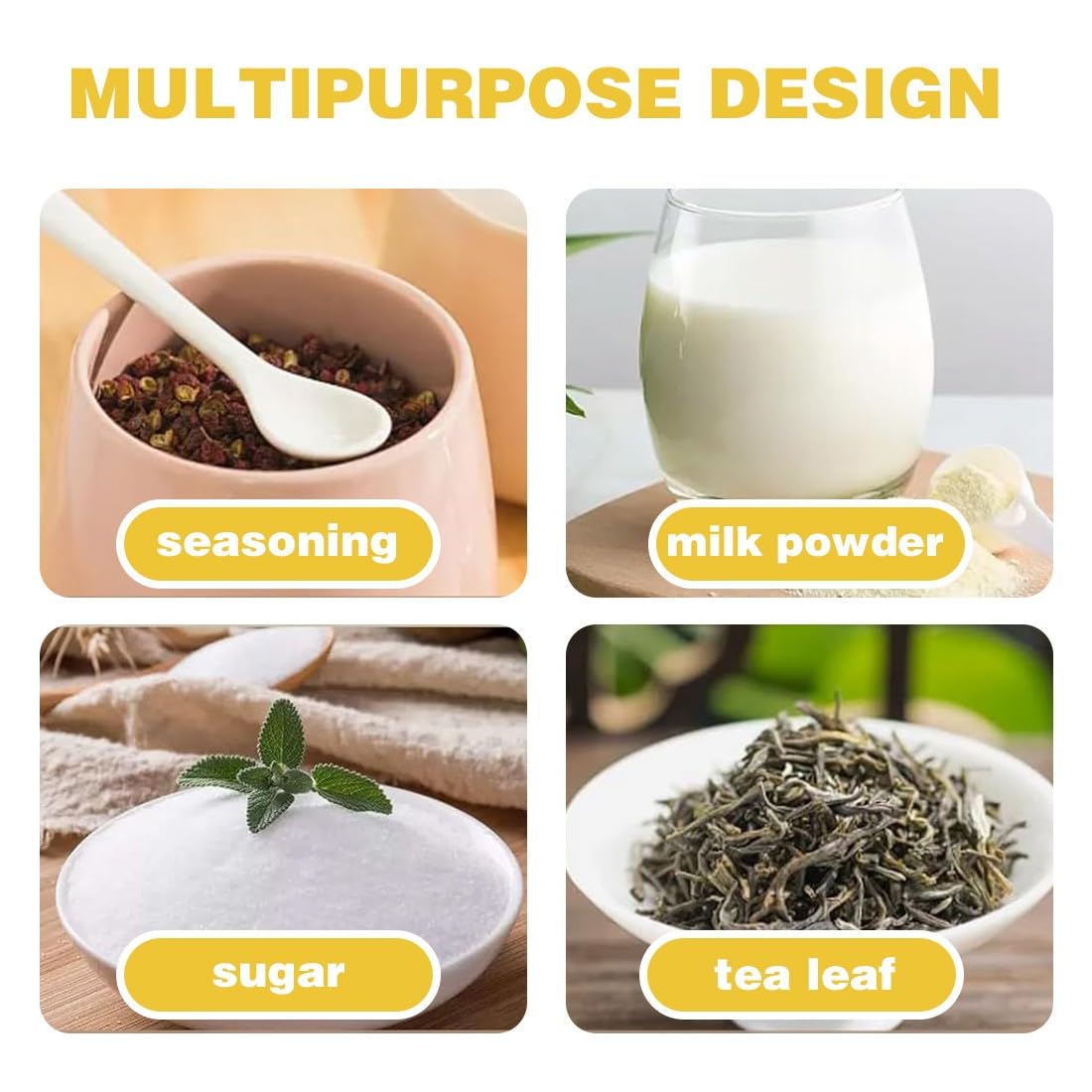 Lot De 6 Cuillere Doseuse Gramme Ensemble D'outils de Mesure pour Café Lessive Poudre Doseur Protéines Maison Cuisine