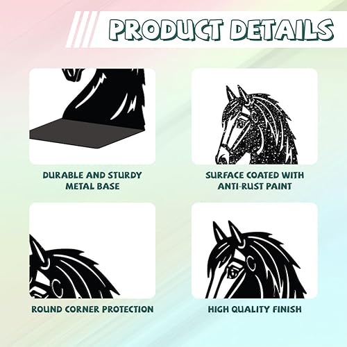 Miniatura 3 de Peacoblue Sujetalibros de metal para estantes, modernos tapones decorativos resistentes para libros de estudio, para oficina, escritorio, estante,