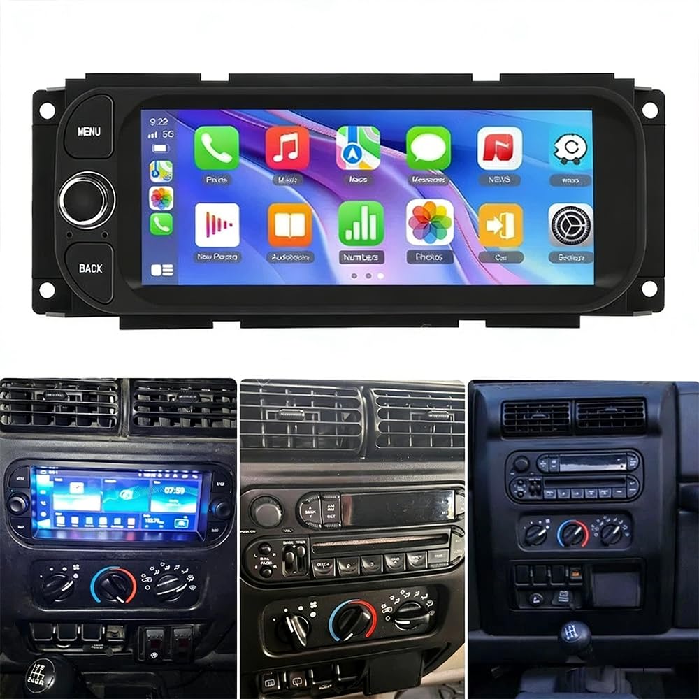 4+64G Android 14 Car Radio for Jeep Wrangler 2003-2006, for Grand