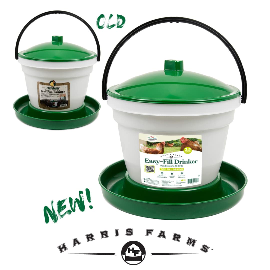Harris Farms Geflügeltränke | einfach und einfach zu bedienen für Jede Größe | geeignet für den Innen- und Außenbereich | 10 l
