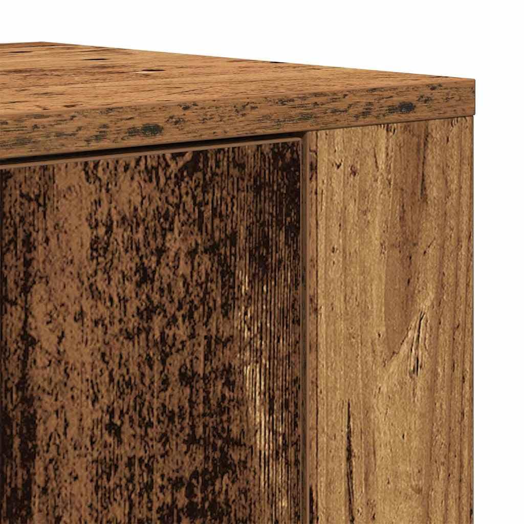 vidaXL Haut de Buffet Bois Ancien 80 x 33 x 150 cm Bois d'ingénierie, Rangement pour Salle à Manger, Meuble Moderne rectangulaire, Bois d'ingénierie, Buffet Pratique avec Grands Compartiments