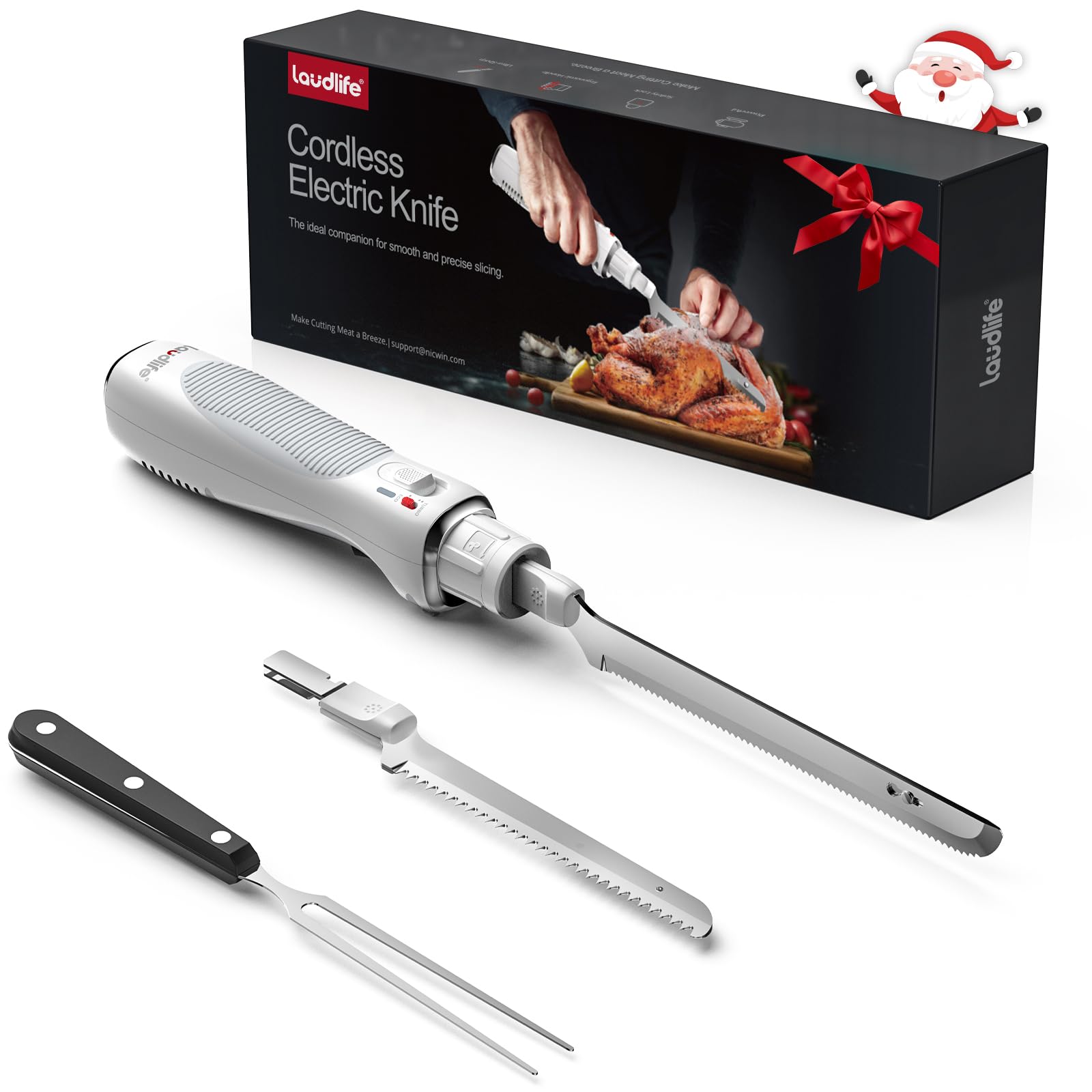 LAUDLIFE New Upgrade Cordless Electric Knife