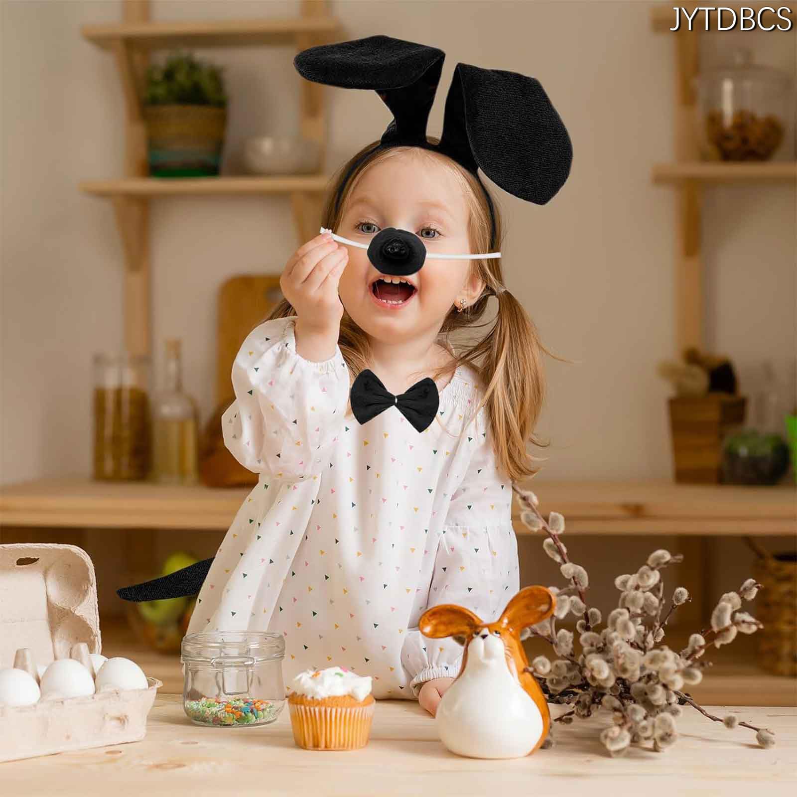 JYTDBCS New spotted dog animal hair band children cute dachshund dog hair accessories Europe and the United States puppy ears dog hair dryer - Image 4