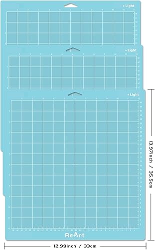 Miniatura 2 de ReArt Alfombrilla de corte de agarre ligero de 12 x 12 pulgadas, paquete de 3