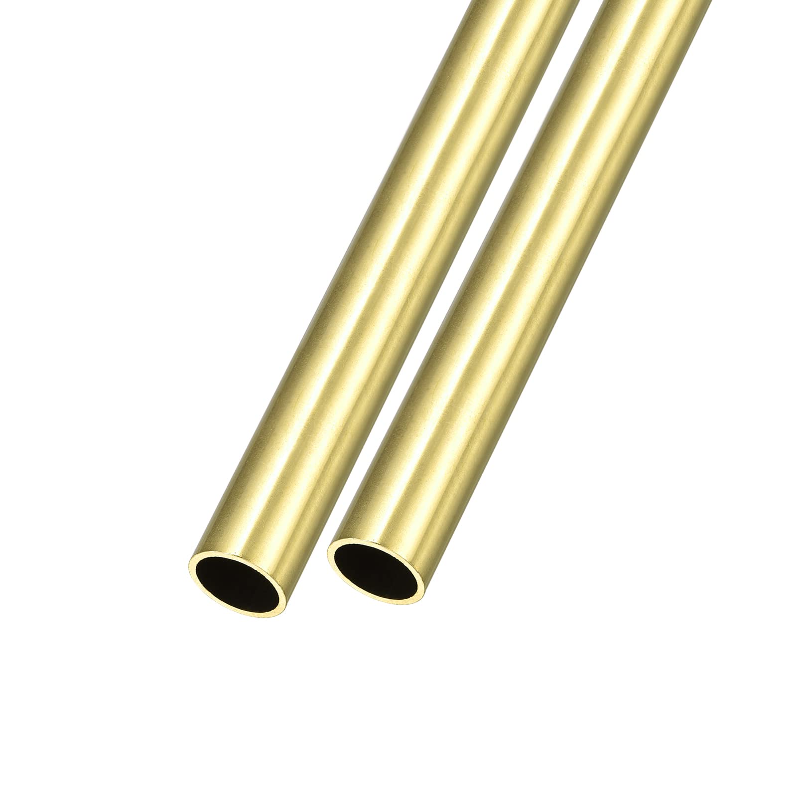 METALLIXITY Mosiężna rura (12 mm AD x 1 mm ściana gł. x 200 mm dł.), 2 szt. węży prostych – do domu, urządzeń, majsterkowania, rzemiosła artystycznego