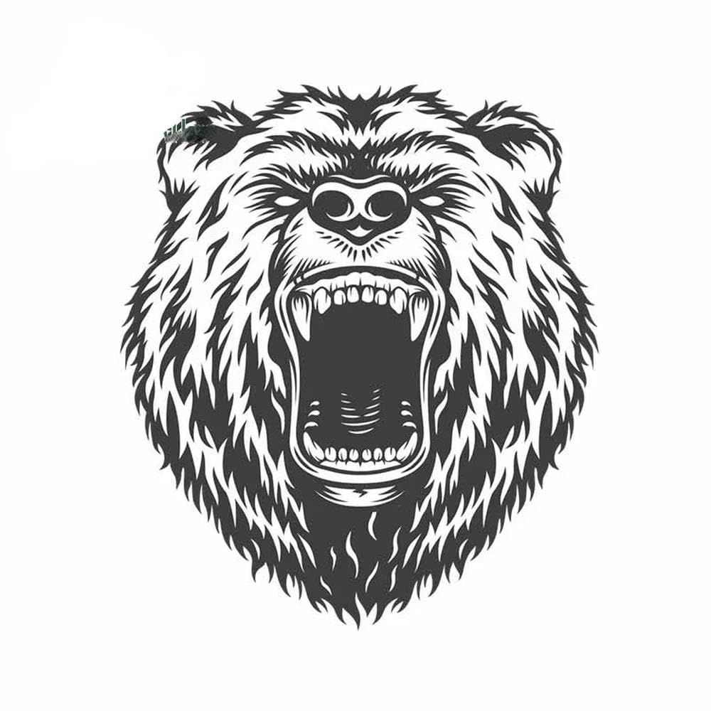 Big Bear Car Bumper Window Sticker Scratch Repair Decal Vinyl 13cm(B,13cm)
