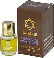 Vista 11 de Aceite de unción bendita 'Prince of Peace', hecho a mano en Jerusalén con aceite de oliva virgen extra y aceite esencial de mirra, ingredientes