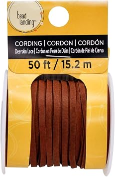 Bead Landing Saddle Tan Deerskin Lace Cord