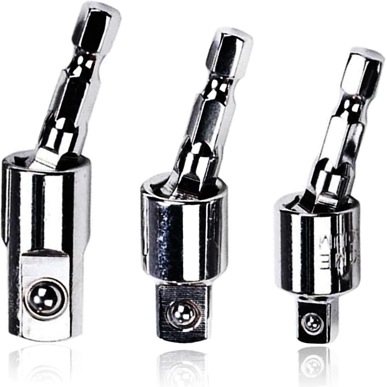 Tomato Palace Swivel Socket Adapter Set 3 PCS 12” 38” 14” Rotatable Hex Bit Socket Adapter Set