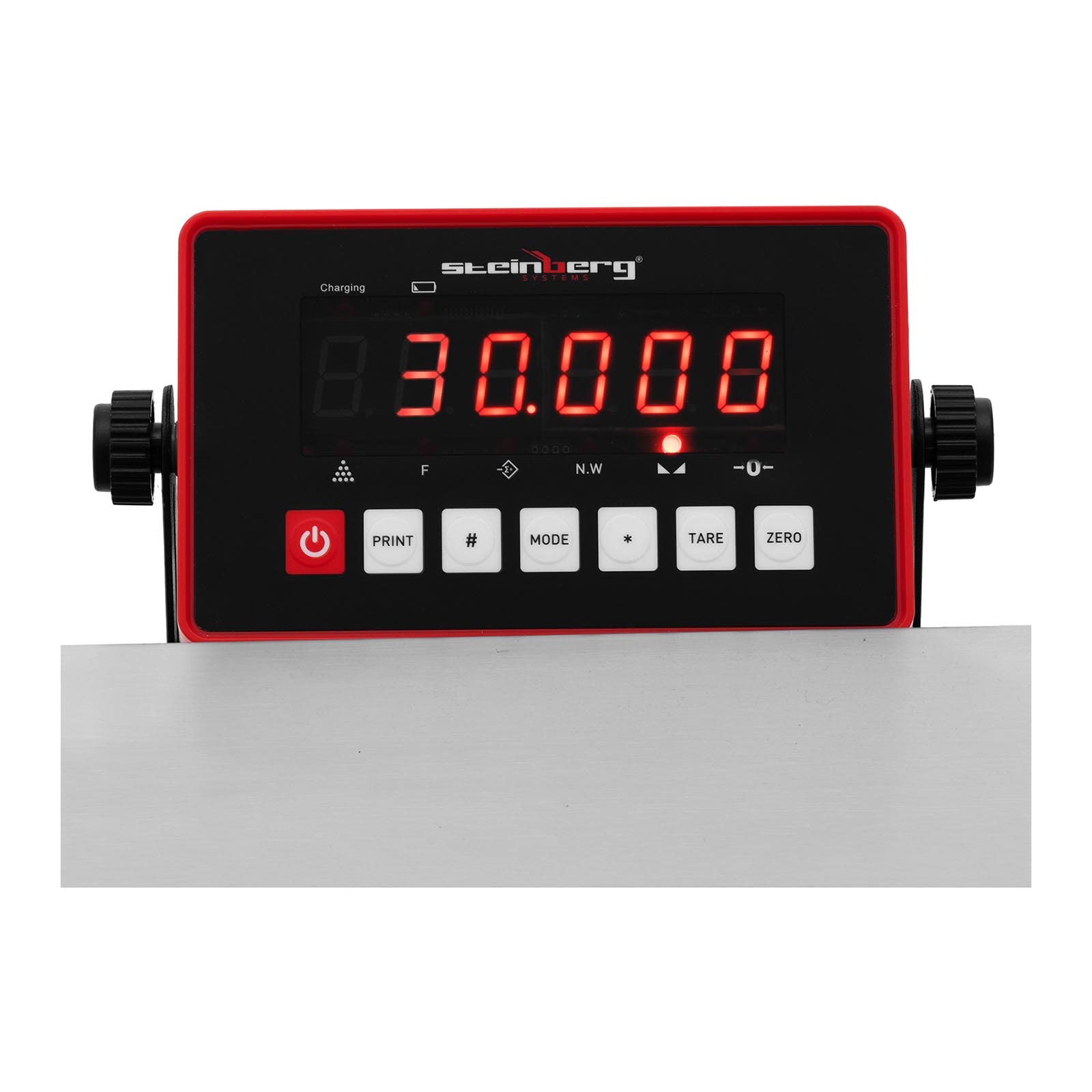 Steinberg Systems SBS-PF-30/5 Plattformwaage 30 kg / 0,005 kg 300 x 400 x 104 mm kg/lb Industriewaage Bodenwaage