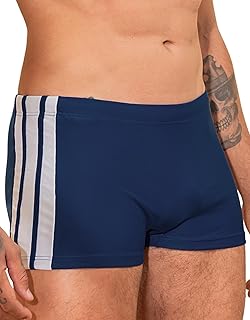 Sunga Boxer Masculina Proteção Uv50+ Lisa Recorte Lateral Orla da Praia
