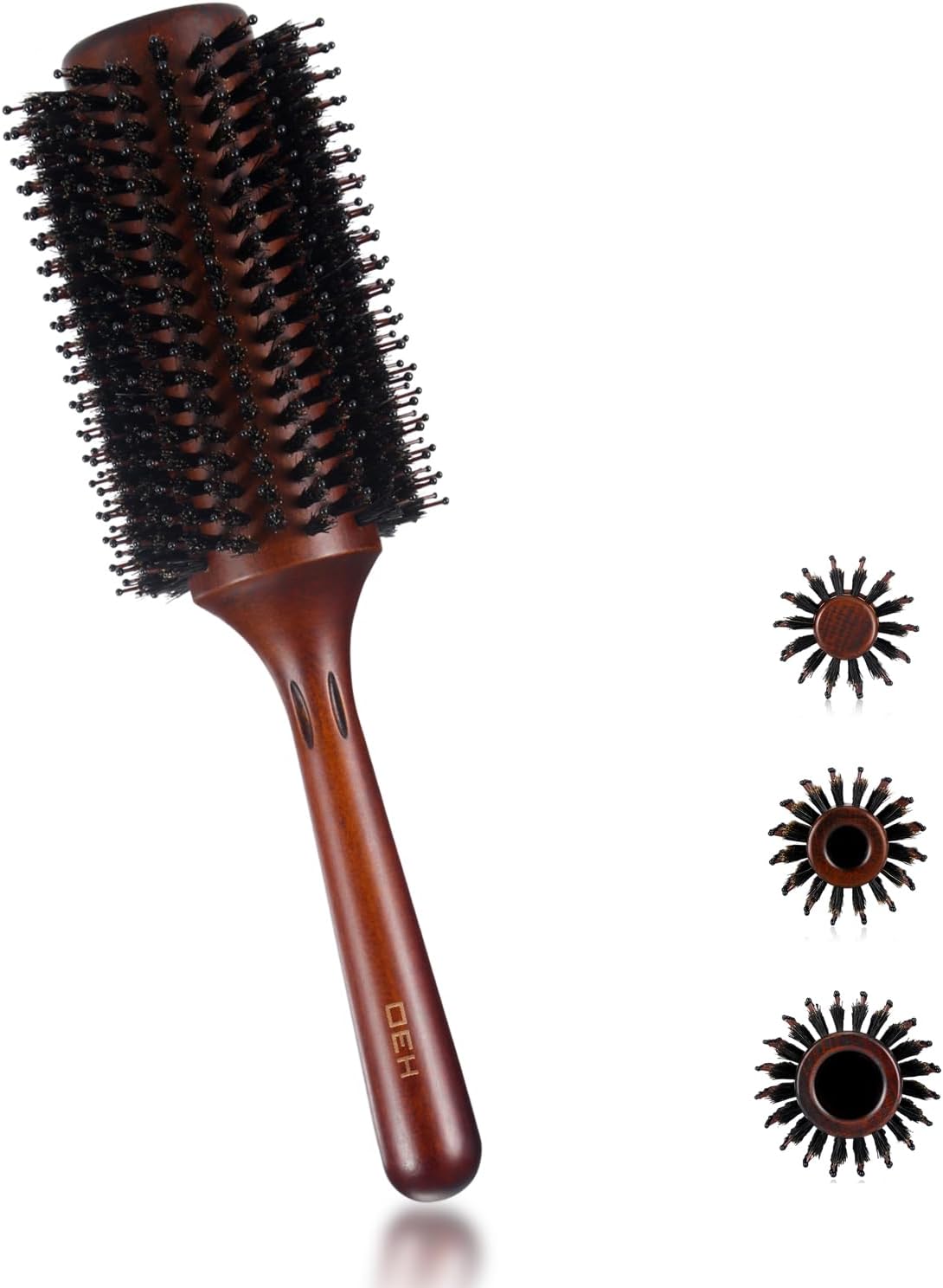 Ronde borstel voor dames om te föhnen, glad te maken, stylen, borstelborstel, ronde borstel om te föhnen, ronde haarborstel geeft glans en volume (M)