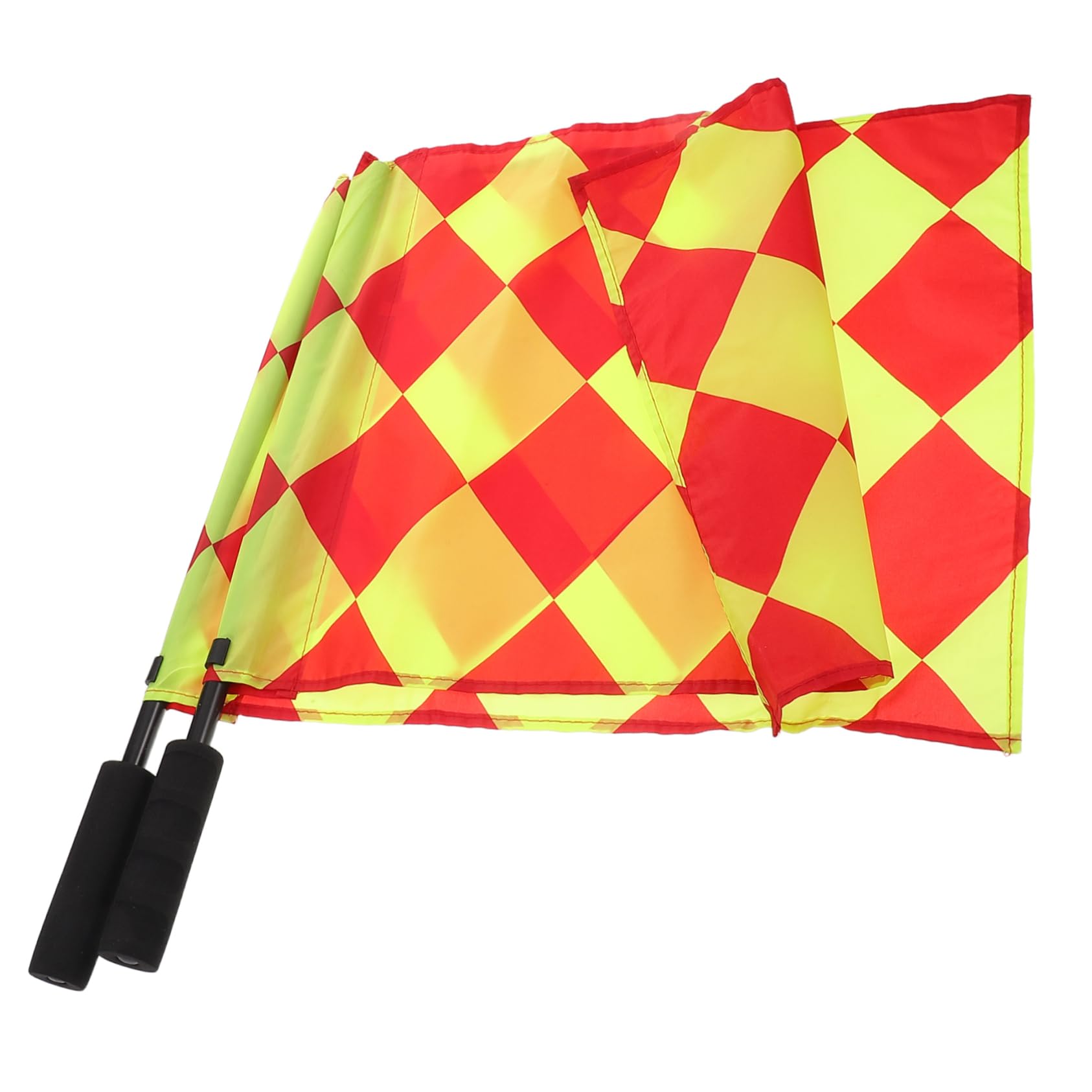 BRIGHTFUFU 2pcs Football Border Flag Sports Match Referee Flag Football Party Favors Referee Accessories Cloth