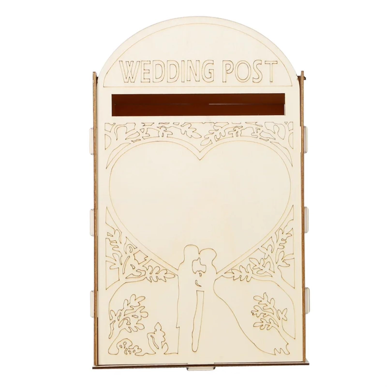 Hochzeitskarten-Box DIY-Hochzeitszubehör aus Holz, Stilornamente, Hochzeitsbriefkasten, Kartenboxen, Hochzeitsdekorationen(E)