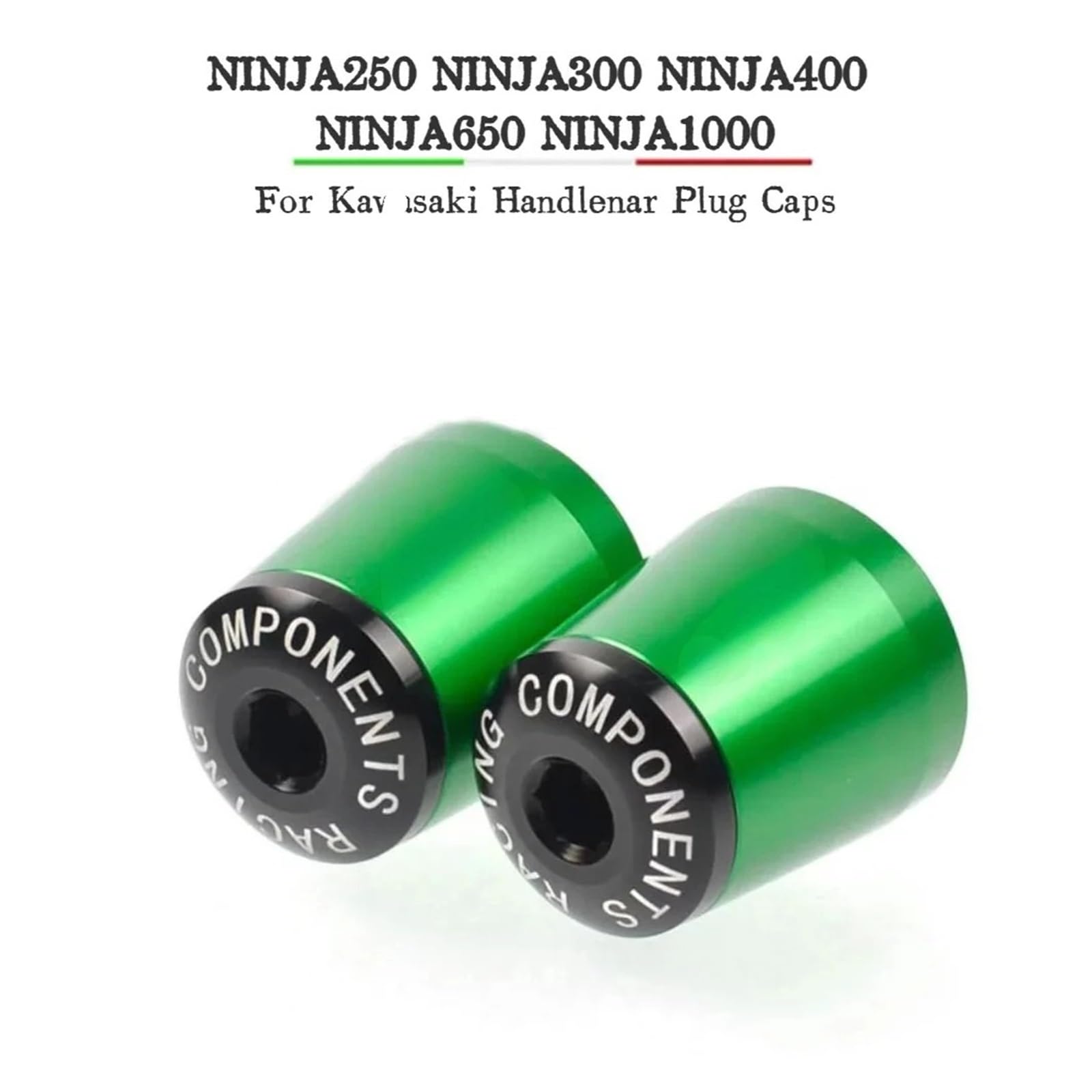 moto Tappo fine manubrio Terminali Manubrio Moto, Manopole, Tappi Manubrio, Slider Per KA&WASAKI Per Ni&nja 250 300 400 650 1000