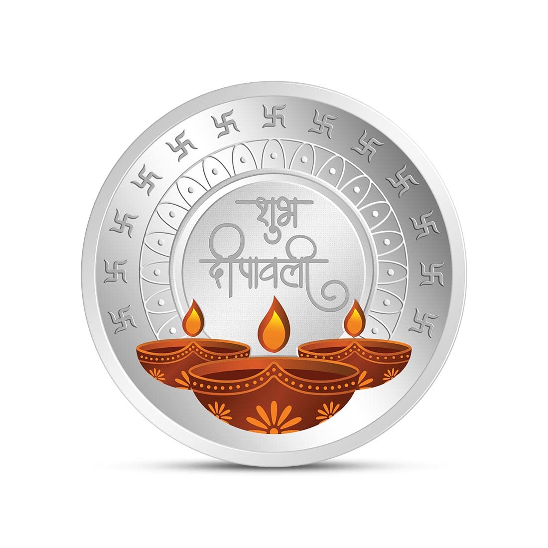 Kundan 20g (999.9) Shubh Deepawali Color Silver Coin (B0BS9STW15) Amazon Price History, Amazon Price Tracker