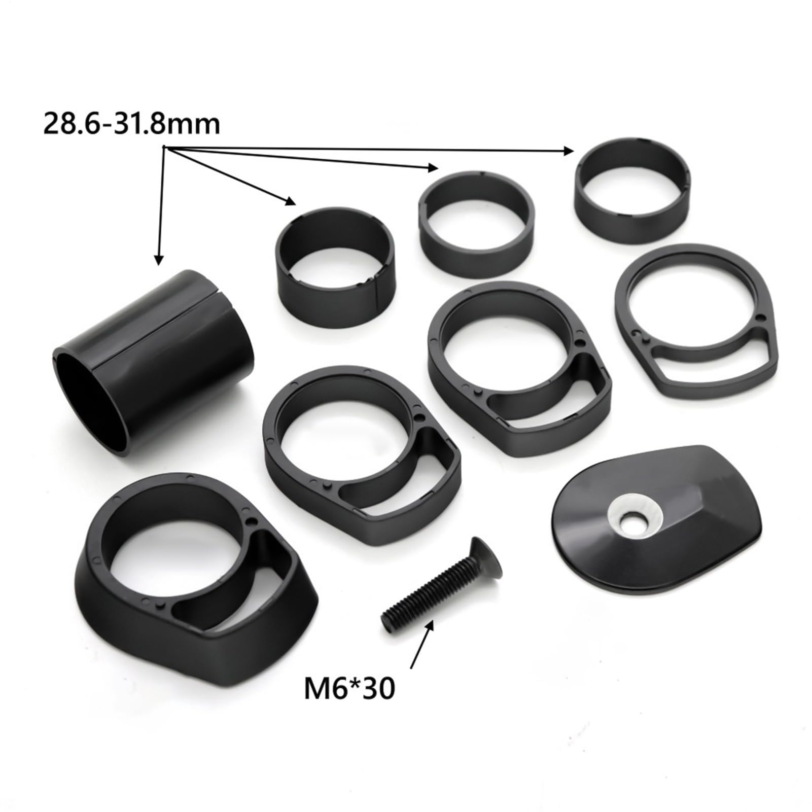 Vorbau integrierter Lenker Carbon Lenker Integriert | Ergonomische Schockabsorbierende Aluminiumlegierung Fahrradteile für Erwachsene Jugendliche Enthusiasten und