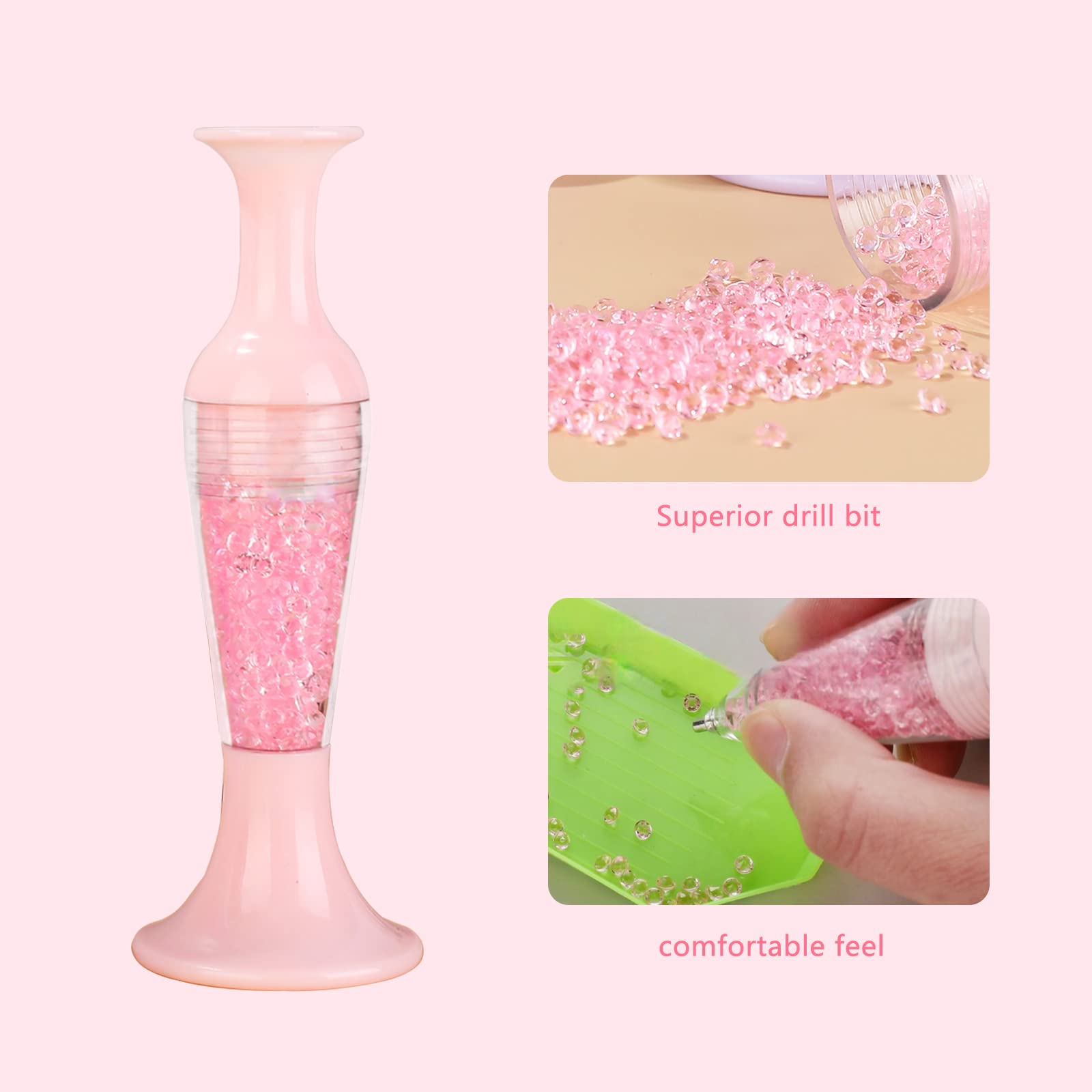 Kit De 3 Bolígrafos Para Pintura De Diamantes 5D - Herramientas DIY Para Manualidades, Arte De Uñas Y Mosaicos - Diseño Ergonómico Y Desmontable