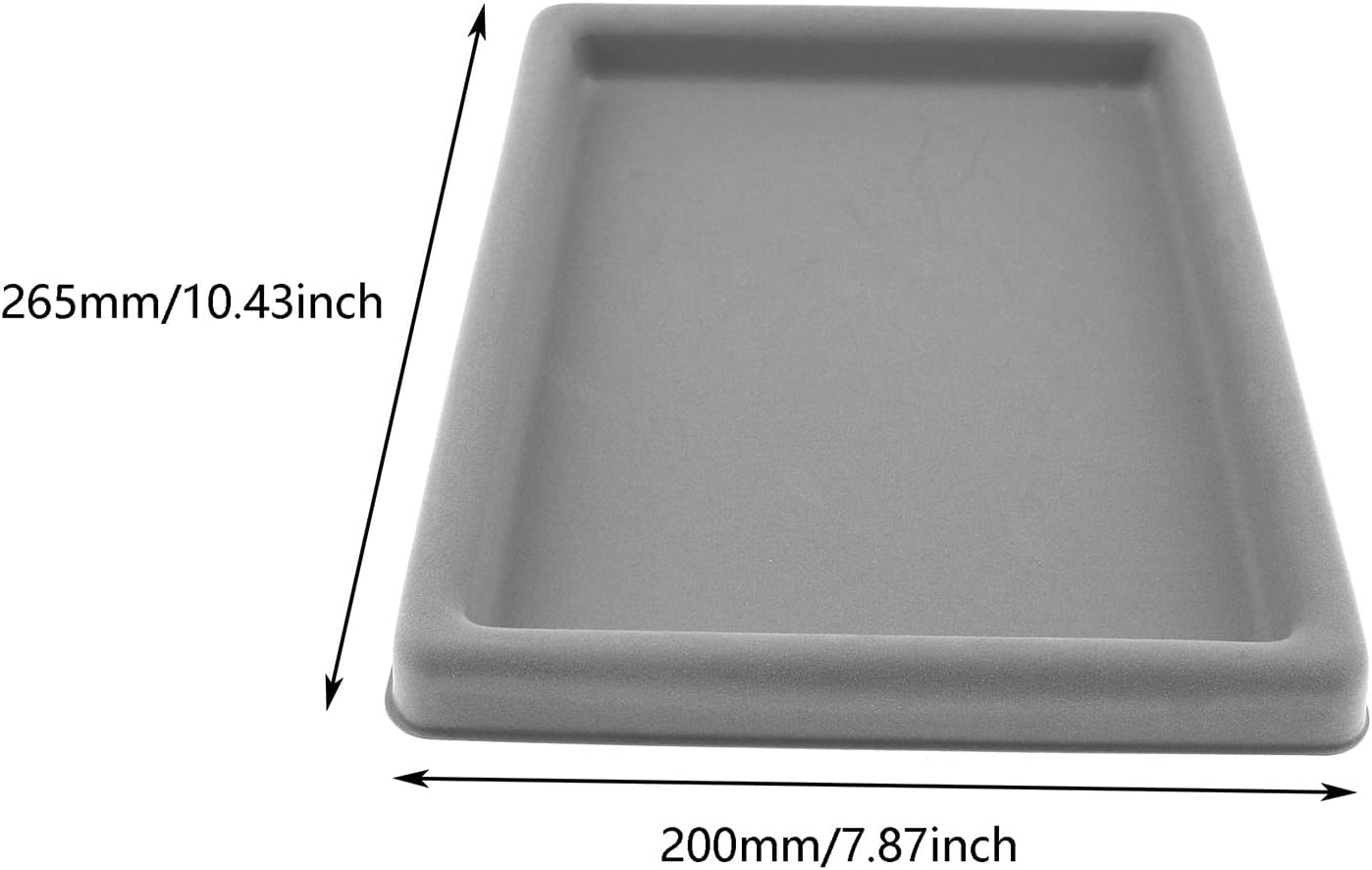 RLECS Bead Design Board Rectangle Plastic Rhinestones Beads Crystal Nail Art Sorting Trays 26.5 x 20 x 2cm Flocked Bead Board