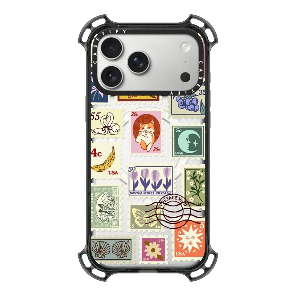 Coque iPhone 17 Pro Max CASETiFY Bounce robuste et transparente noire - 8