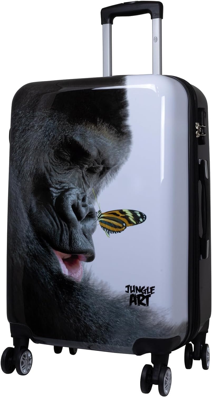 City-Koffer Hartschale mittelgroß 67 cm - Gorilla Tier-Motiv