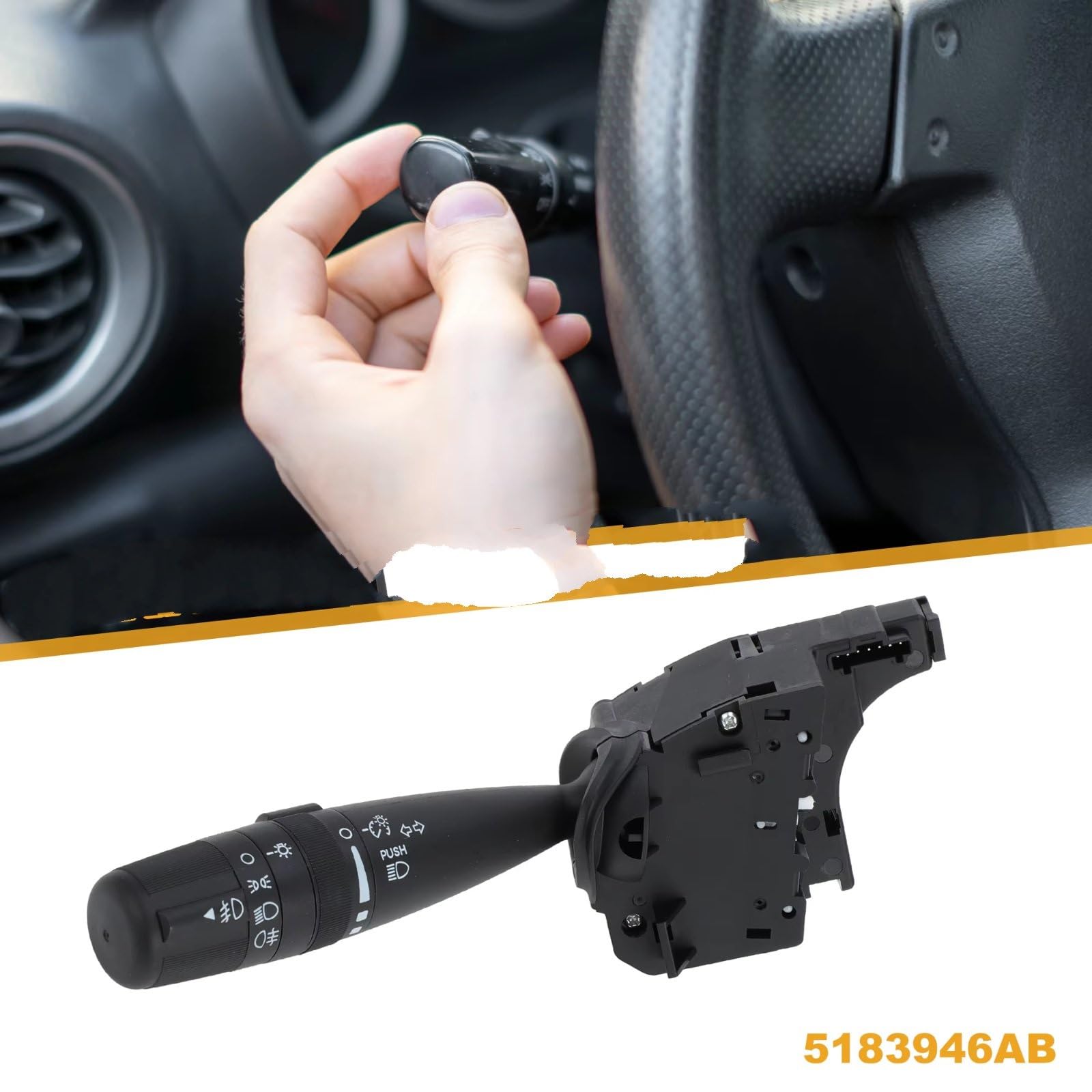 Comando Devio Luci Auto Compatibile Con Jeep Per Patriot 2007 2009-2017 Per Wrangler JK 2008-2017 2018 Interruttore Leva Indicatore Direzione Multifunzione Piantone Dello Sterzo