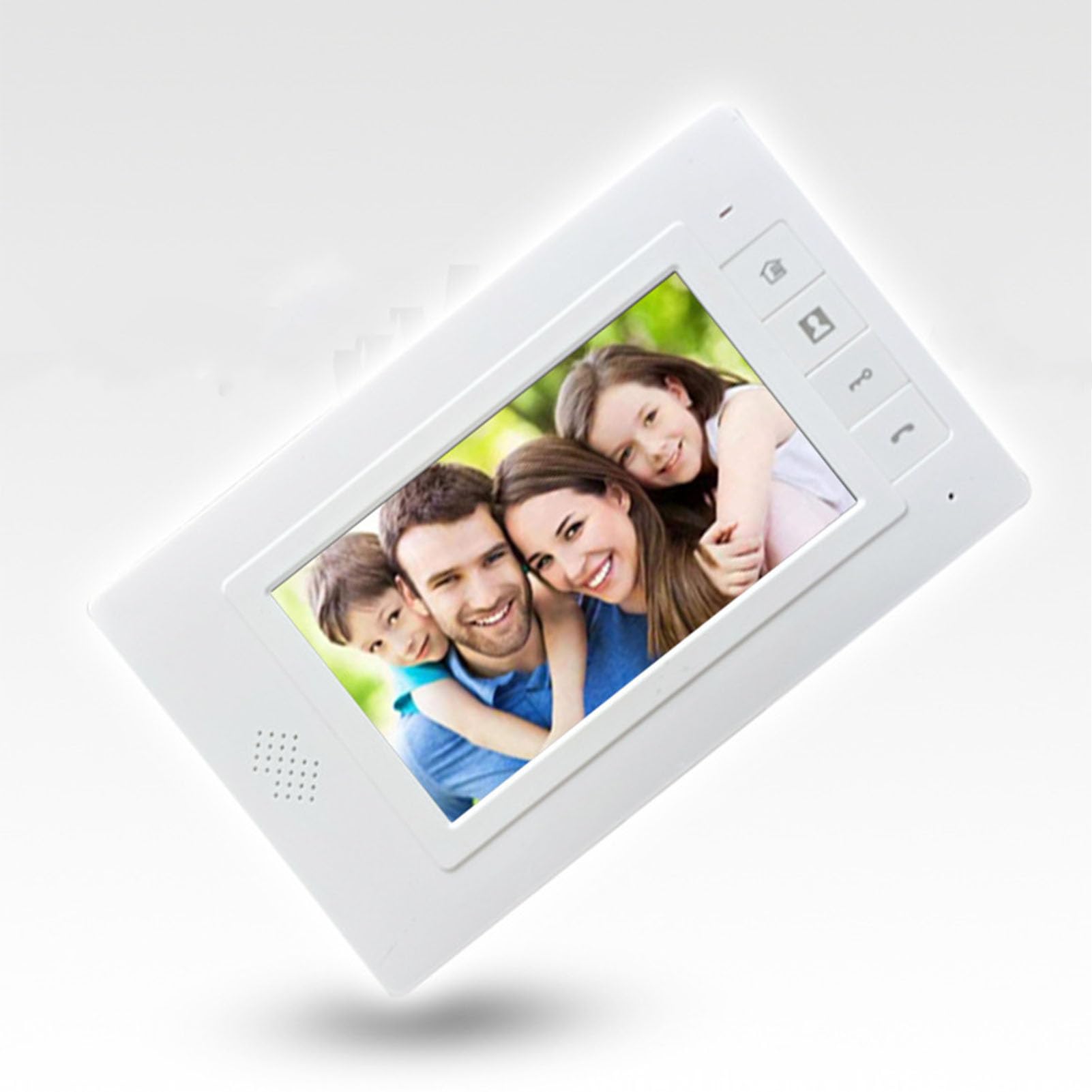 Système D'interphone Vidéo Filaire, Kit de Sonnette de Visiophone Intelligent avec Moniteur de 7 Pouces, Caméra de Vision Nocturne Grand Angle, Montage Mural, pour Appartements,