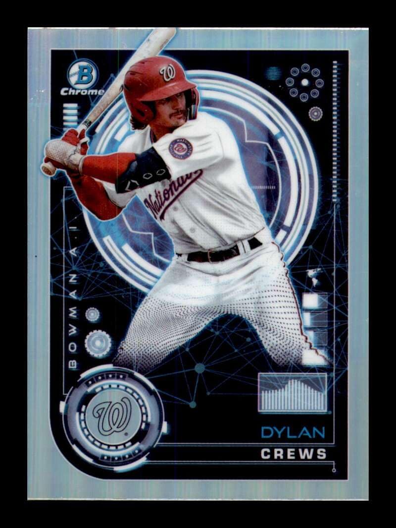 2024 Bowman AI #BAI-13 Dylan Crews Washington Nationals RC Rookie Official MLB Baseball Trading Card Thumbnail