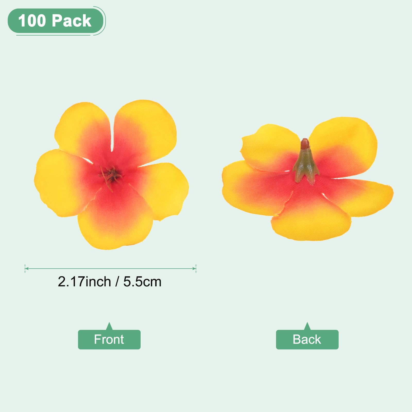M METERXITY 100-Pack Artificial Orchid Flower Heads - Image 3