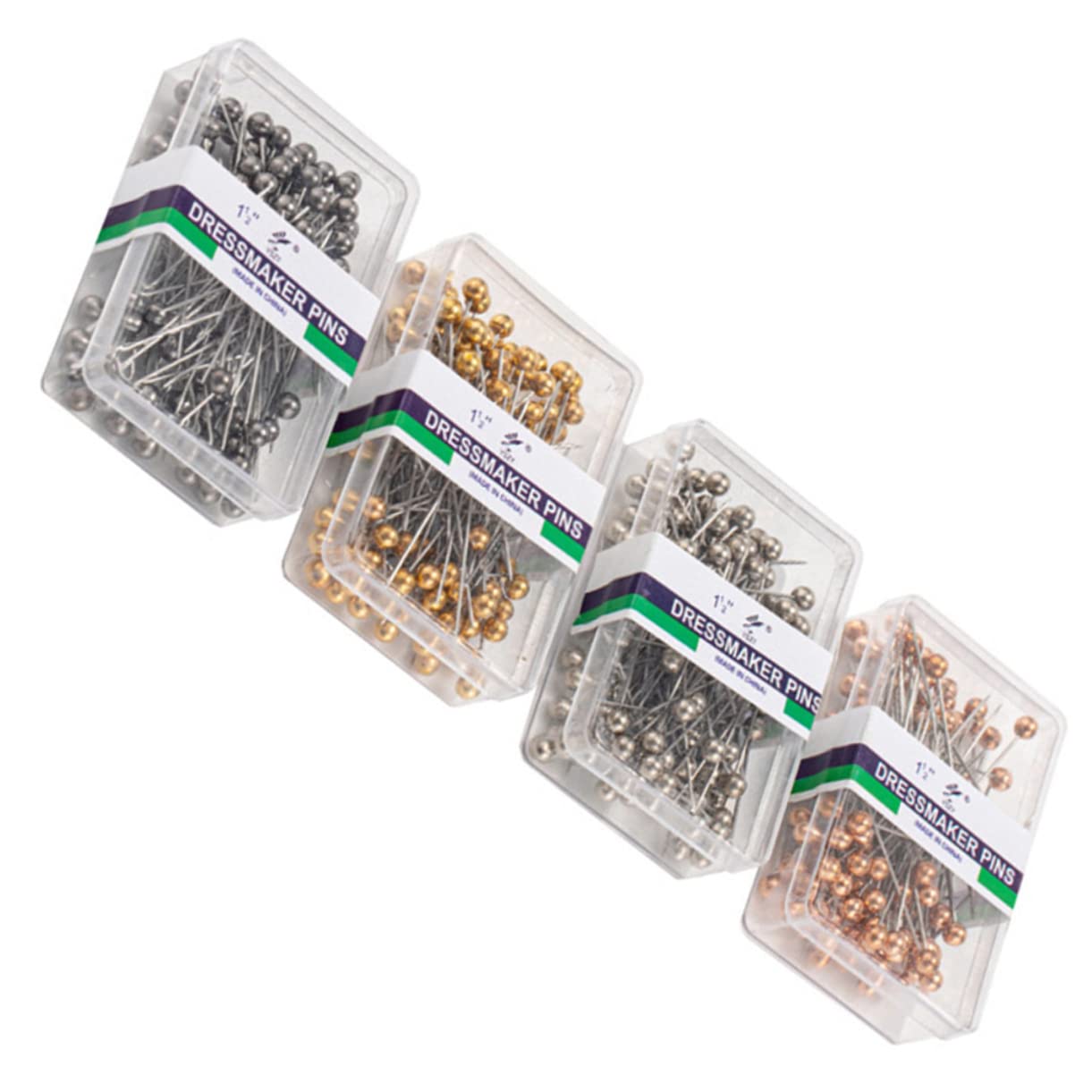 KALLORY Sewing Quilting Pin Set 400pcs Straight Pins Ball Head for Fabric Knitting Corsage Wedding DIY Craft Banquet Party