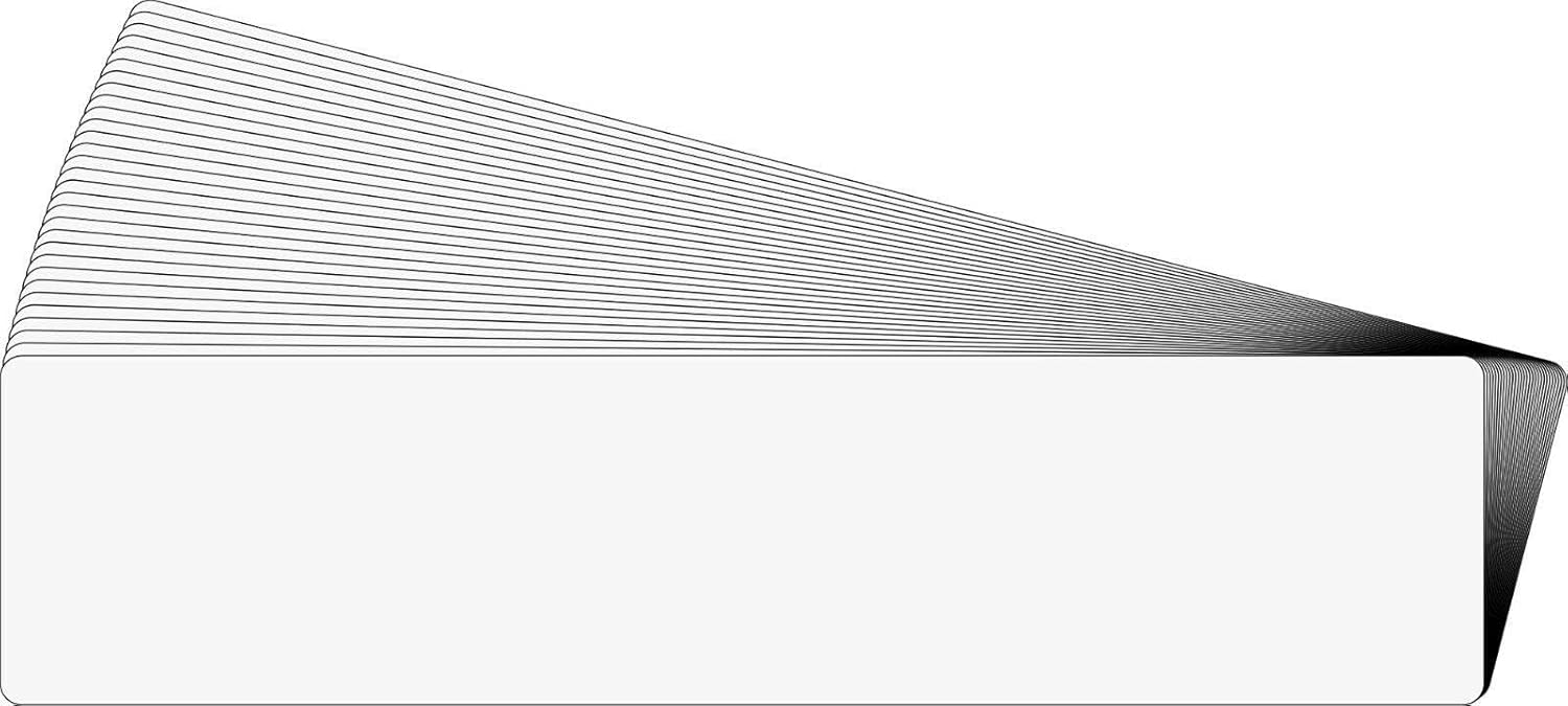 (30) 7" Record Shelf Index Divider Cards 2" x81/2 White