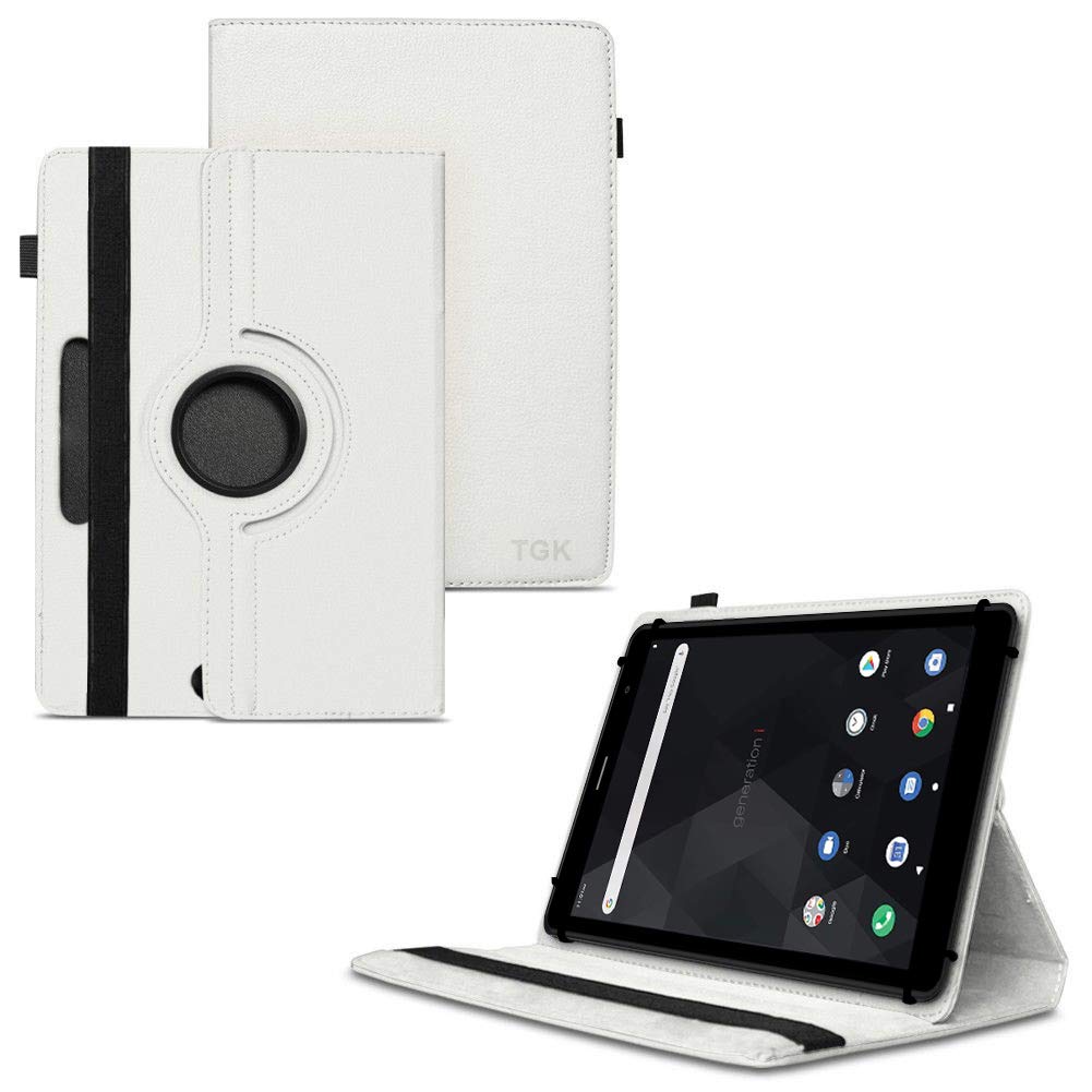 TGK Rotating Cover for iBall iTAB BizniZ 10.1 Inch Tablet - White 360 Degree Universal 3 Camera Hole Leather Stand Case (B081V3QCHL) Amazon Price History, Amazon Price Tracker