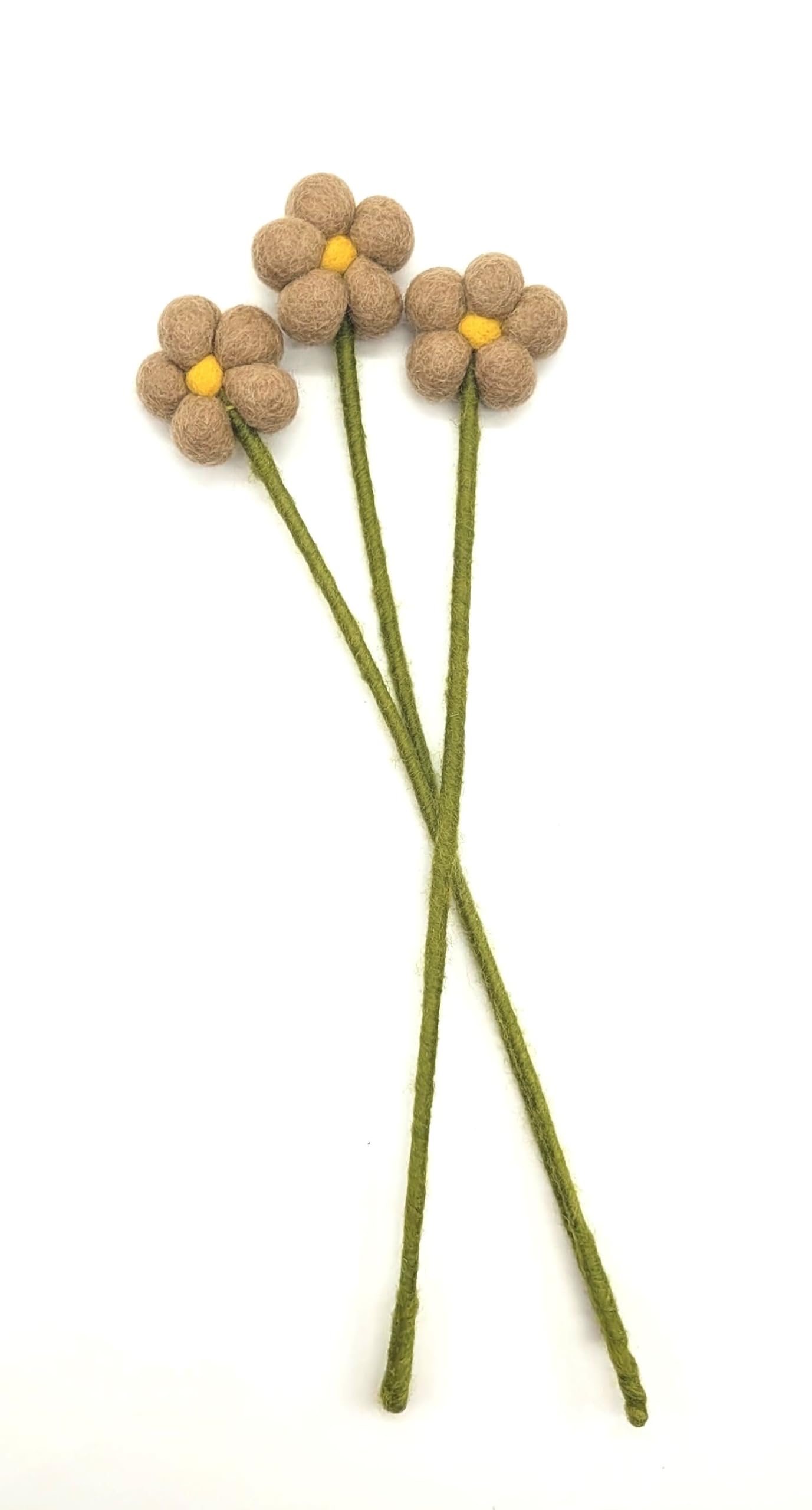 your castle Felt Flowers Handmade Decorative Flowers for Individual Creations Sustainable Gift, Fair Trade