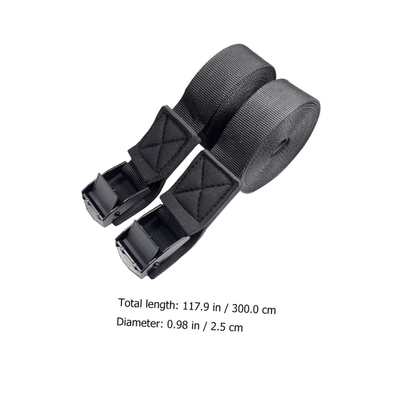 Toddmomy Adjustable Canoe Straps for Car Roof Rack Luggage Straps with for Kayak