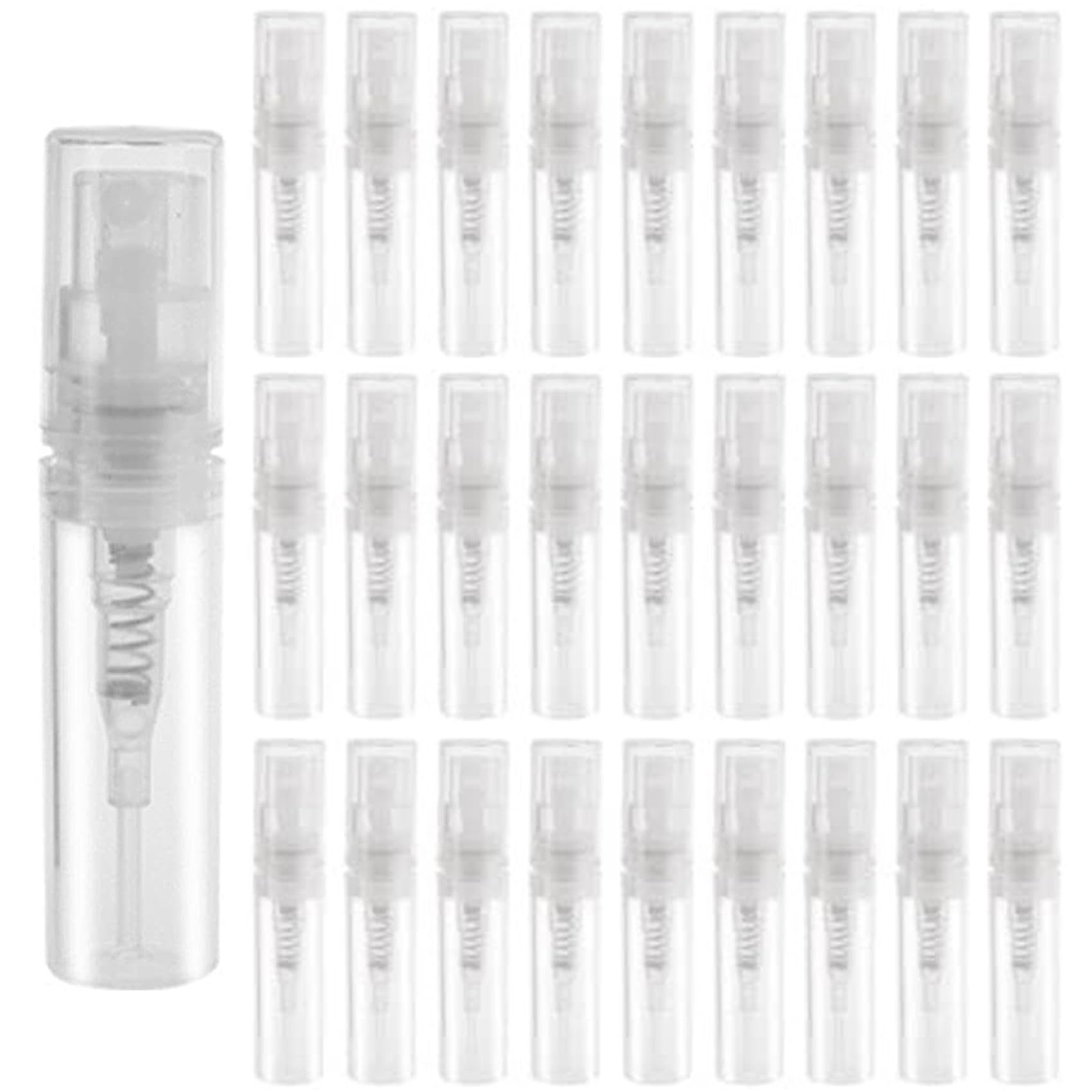 Jnchdghwa 160x 3ML Transparent Plastic Bottle Small Cosmetic Packing Atomizer Perfume Bottles Atomizing Liquid Contain