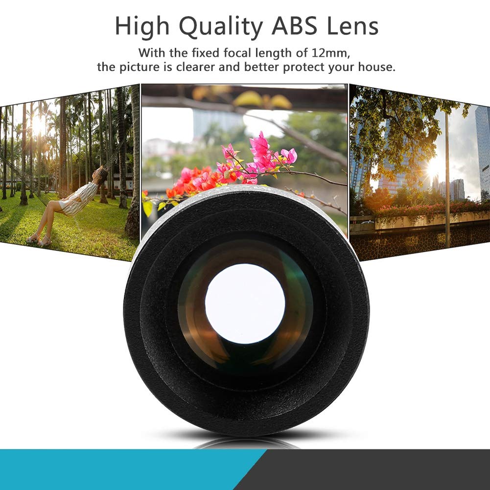 12mm 3MP Fixed Center Board Lens, HD Security Network Camera Single Board Lens Optical Lens, CCTV Security Camera Wide Angle Lens, Single Prime Lens Replacement Accessory for Camera