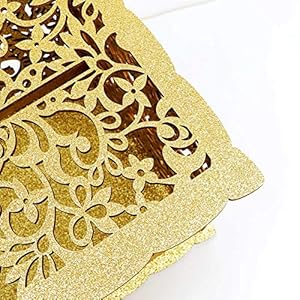 OurWarm Gold Wedding Card Box - Glittery Wooden Card Boxes with Lock, Gift Card Box Money Holder for Reception, Anniversary, Shower, Rustic Wedding Decorations, Birthday, Graduation OurWarm Gold Wedding Card Box Glittery Wooden Card Boxes with Lock Gift Card Box Money Holder for Reception Anniversary Shower Rustic Wedding Decorations Birthday Graduation