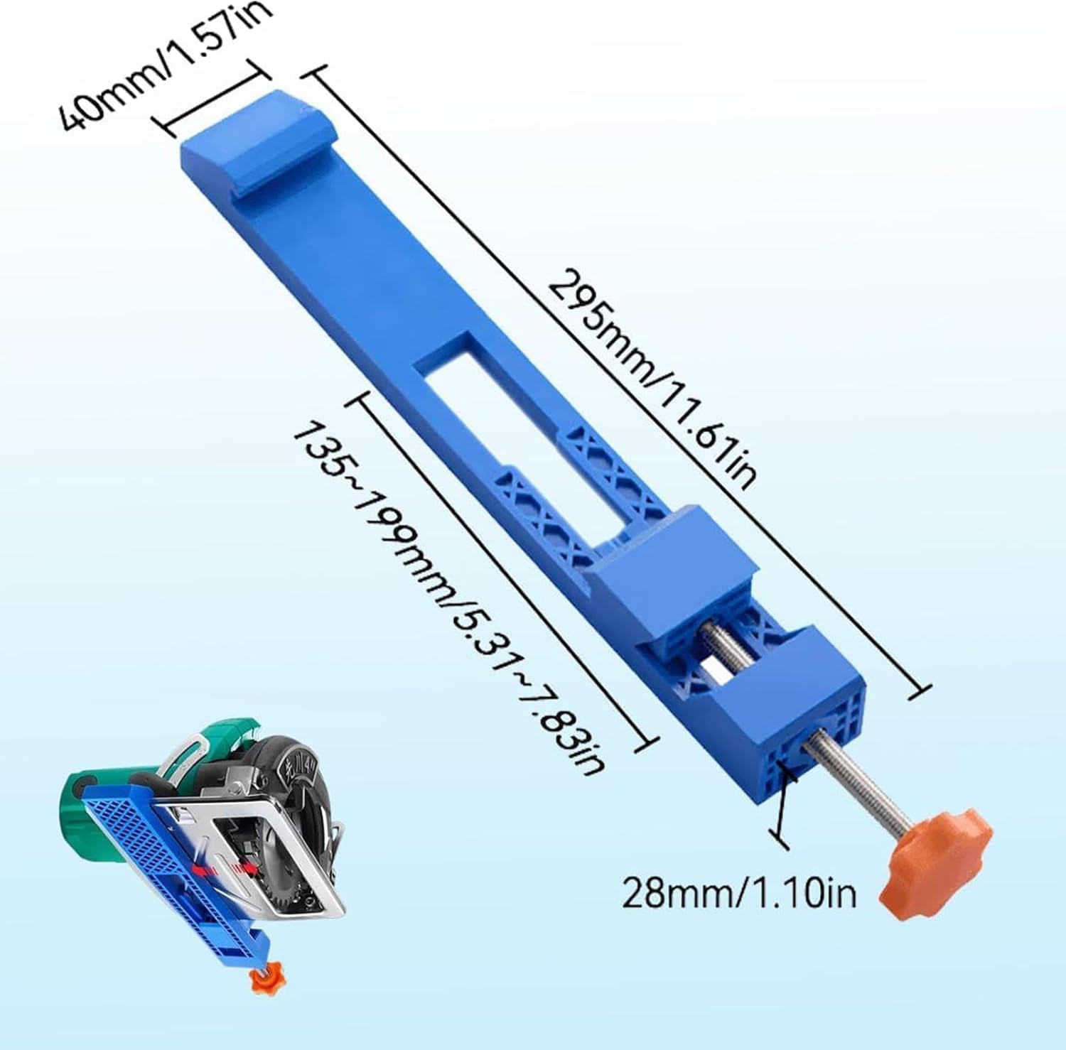 Cutting Machine Guide Rail, Precision Woodworking Edge Positioner Tool, Electric Circular Saw Accessories, Cutting Machine Base Guide, Saw Positioning Clamp, Easy To Use, Portable for Home Improvement 6