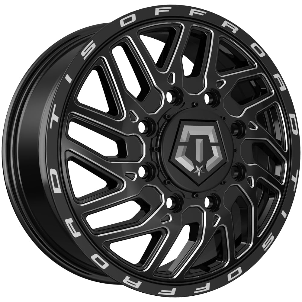 TIS 544BM 20X8.25 Dually Wheel Gloss Black