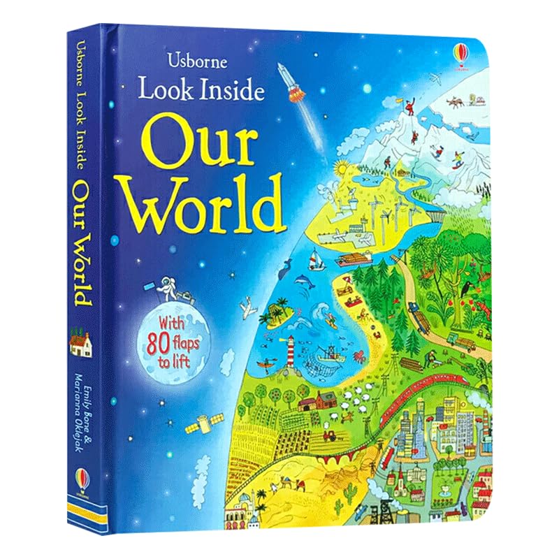 Usborne Look Inside Our World, Children's books aged 3 4 5 6, English Popular science picture books,