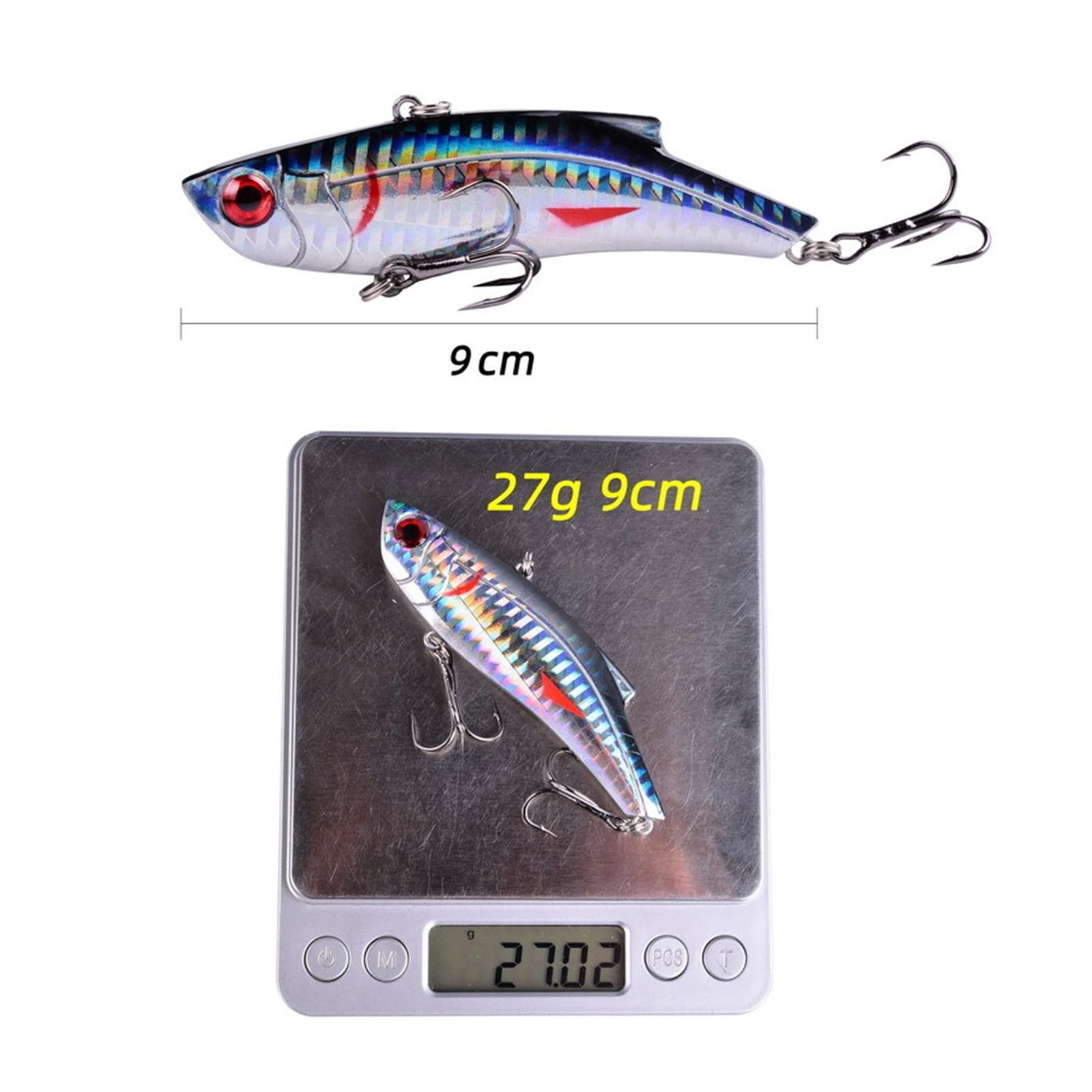 INEOUT 10 Sztuk 90mm 27g VIB Przynęty Tonący Crankbait Winter Fishing Lure Isca Sztuczny Okoń Twarde Woblery Przynęta