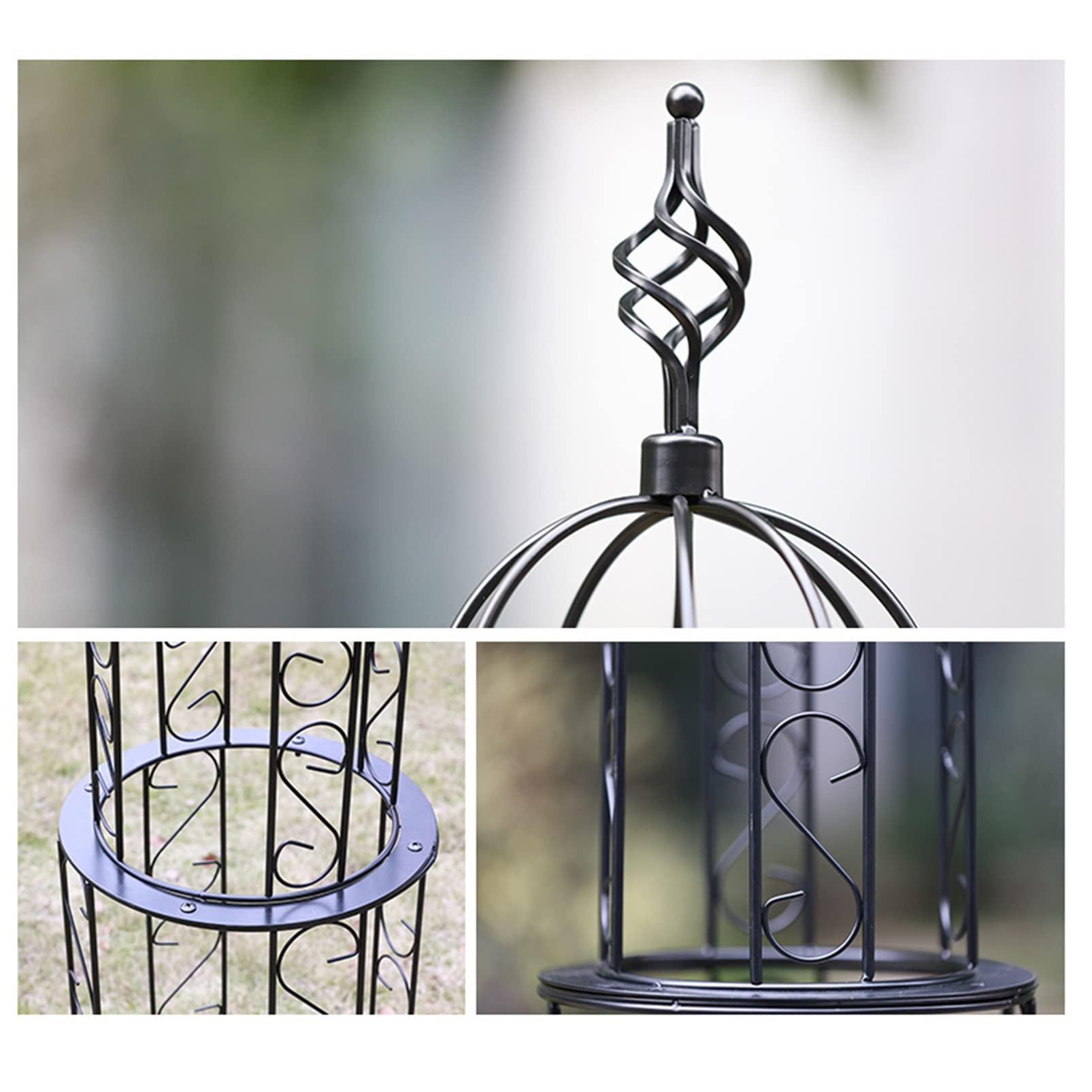 Arceau à rosier Arche de Jardin,Support tuteur métal Colonne,Tuteur Obélisque de Jardin Pieu Tuteurs Plantes Bâtons Treillis,Supports pour Plantes Grimpantes,Fleurs,D'arbustes et de Légumes