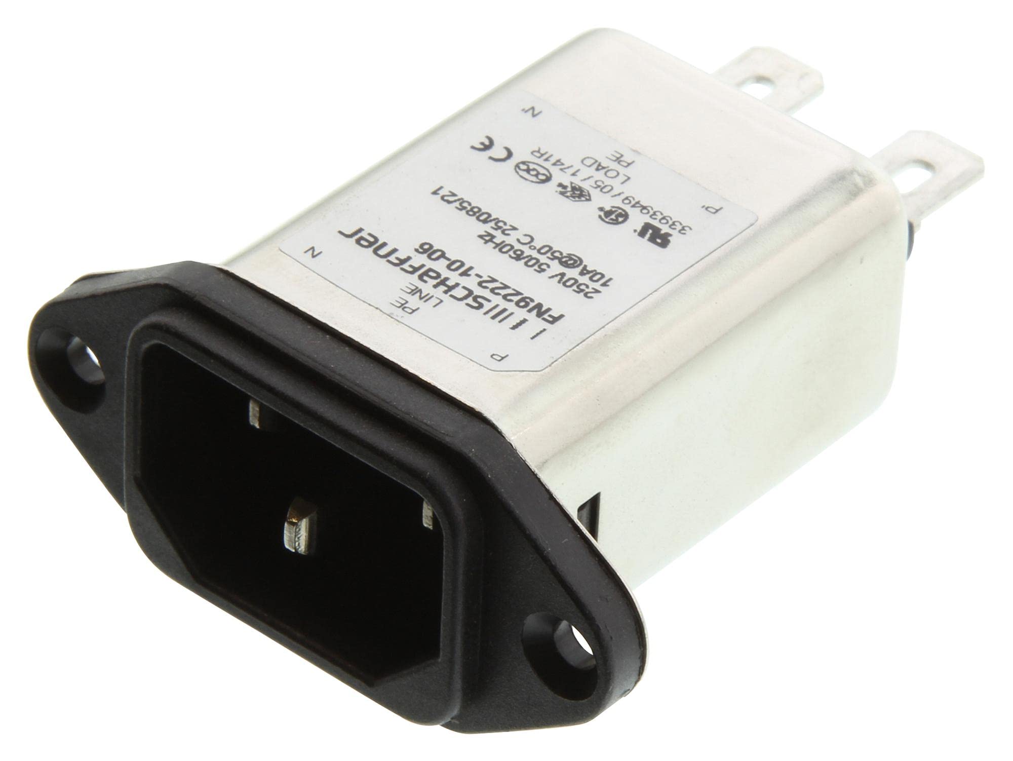 Filtre EMI 11.6A FN9222-10-06 Schaffner module entrée alimentation CEI 250VAC