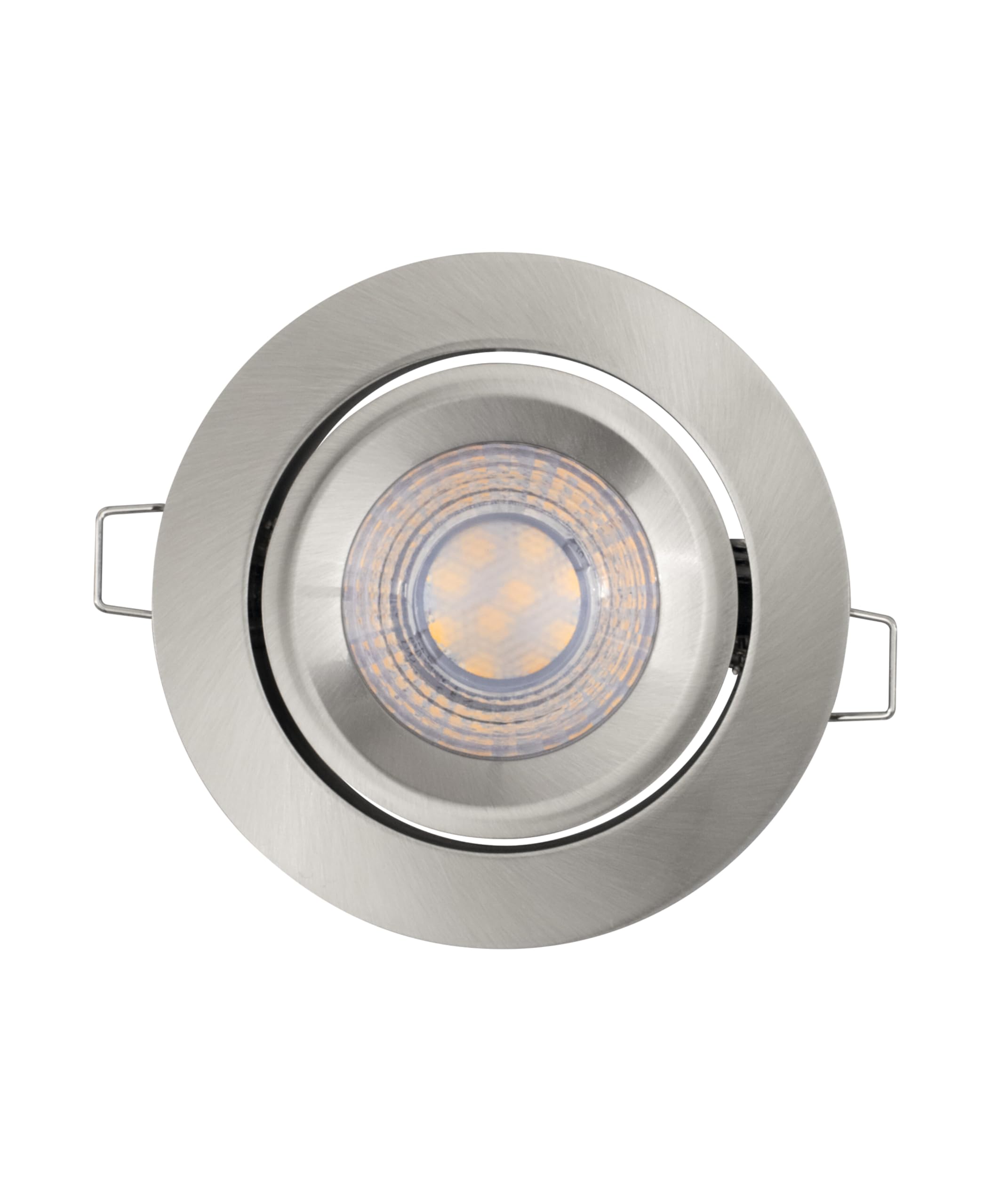 LEDVANCE Foco empotrable LED, luminaria para interiores, blanco cálido, regulable sin escalonamiento mediante interruptor de pared, gris, juego de puntos ADJ Simpe DIM