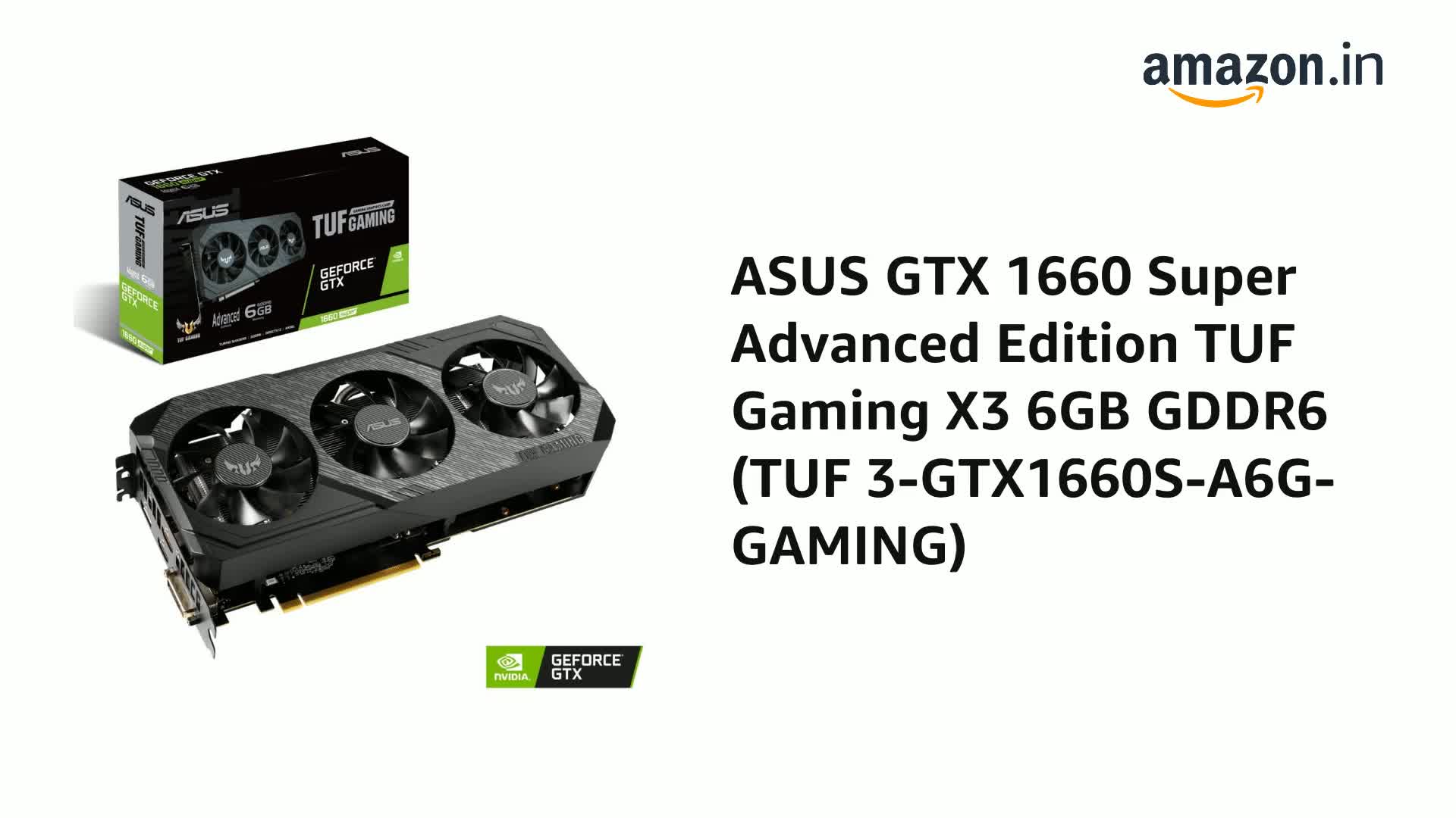 Amazon.in: Buy ASUS GTX 1660 Super Advanced Edition TUF Gaming X3
